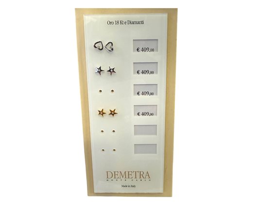 Orecchini Demetra Donna ESSENTIAL in Oro bianco Diamante 0.02 Ct 020.S.002.W.A3 - 020.S.002.W.A3